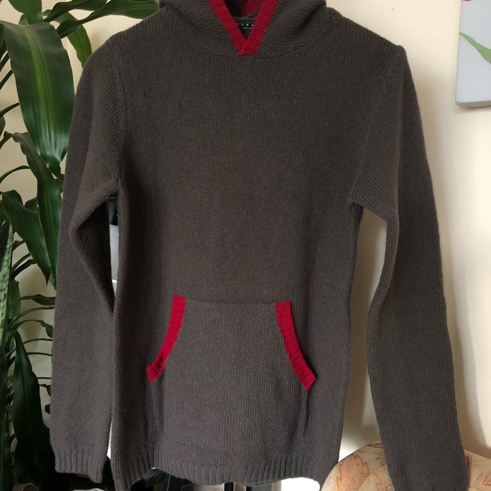 Sisley Wool Blend Hooded Sweater